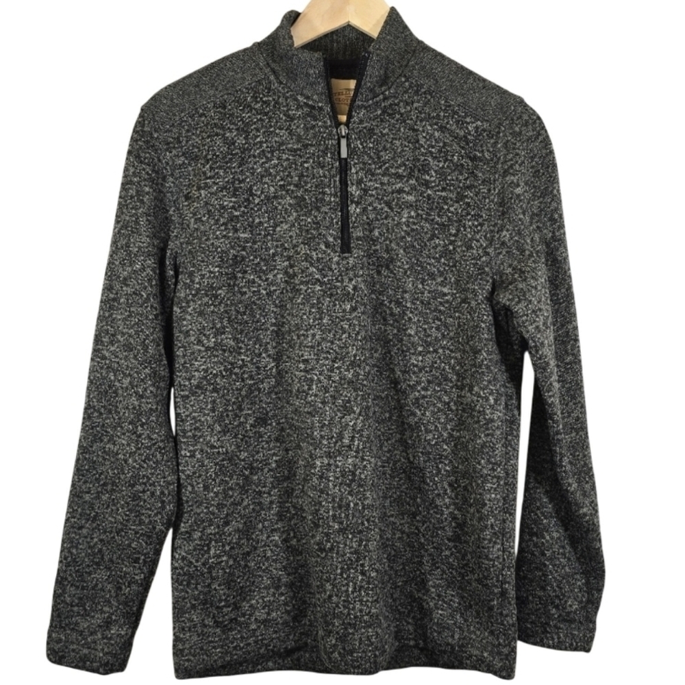 M Telluride Clothing Company Men's Gray Quarter-Zip Sweater Size S Cozy Fleece